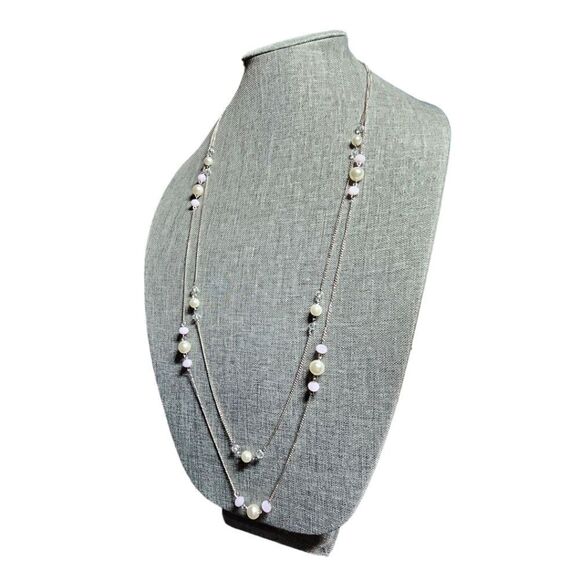 Lunar Elegance Layered Necklace (NWOT) - Picture 4 of 9